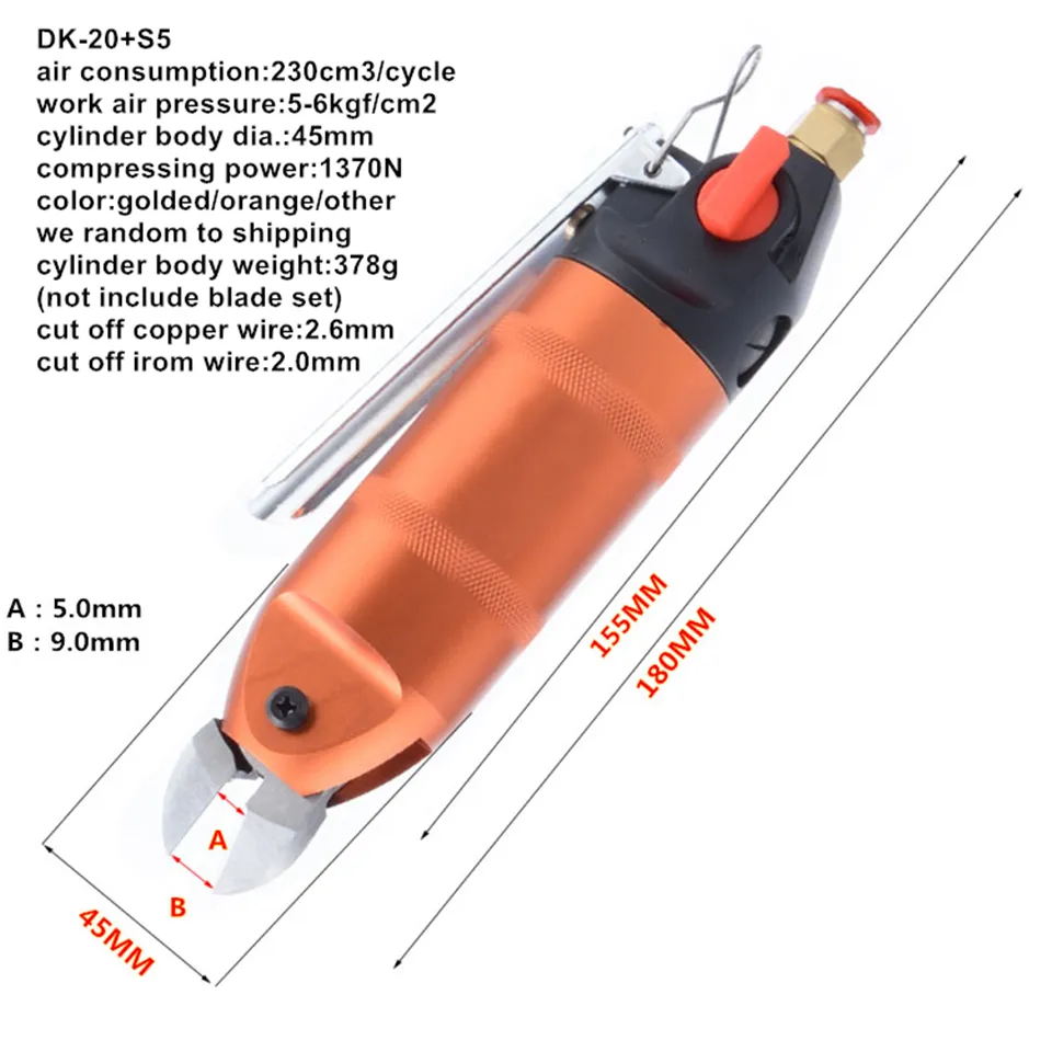 Cisaille à tôle pneumatique - Capacité de coupe 1,4 mm - tête amovible