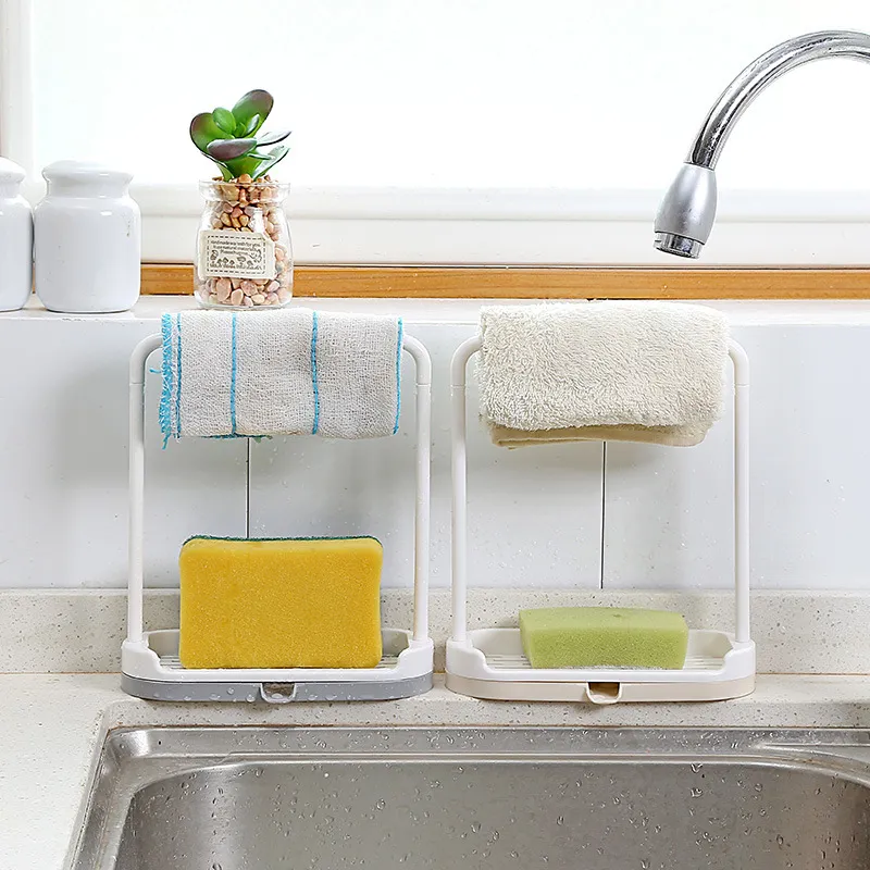 Wholesale Kitchen Towel Storage Rack Sponge Drain Rack Rag