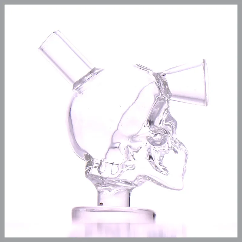 Hookahs Nieuwe Mini Glas Bong Speciale Skull Design DAB Rigs Hoge Kwaliteit Waterleidingen Kleine Bubbler