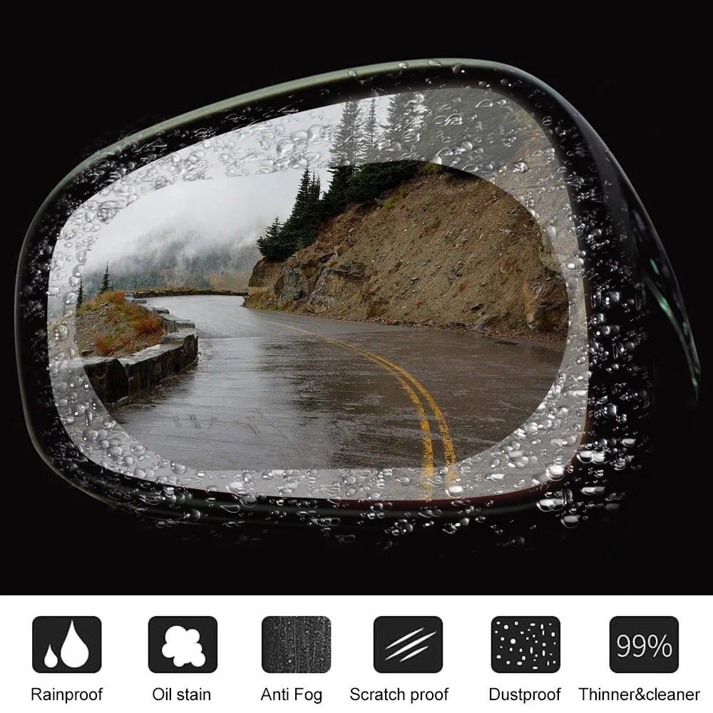 Auto Rückspiegel Schutz Film Anti Nebel Fenster Klar Regendicht