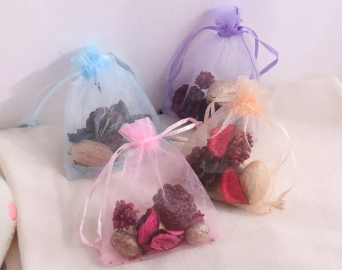 Jewelry Organza Gift Bag 4in x 6in 10x15cm pack of 100 Travel Drawstring Pouch6156369