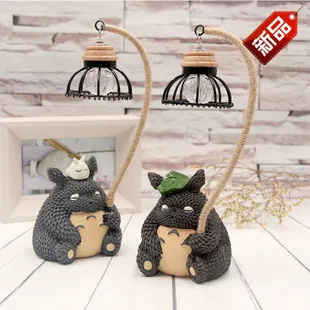 Zakka New Miyazaki Anime Totoro Led Nocne światło z żywicą Piggy Bank Craft Student Gifts2455332