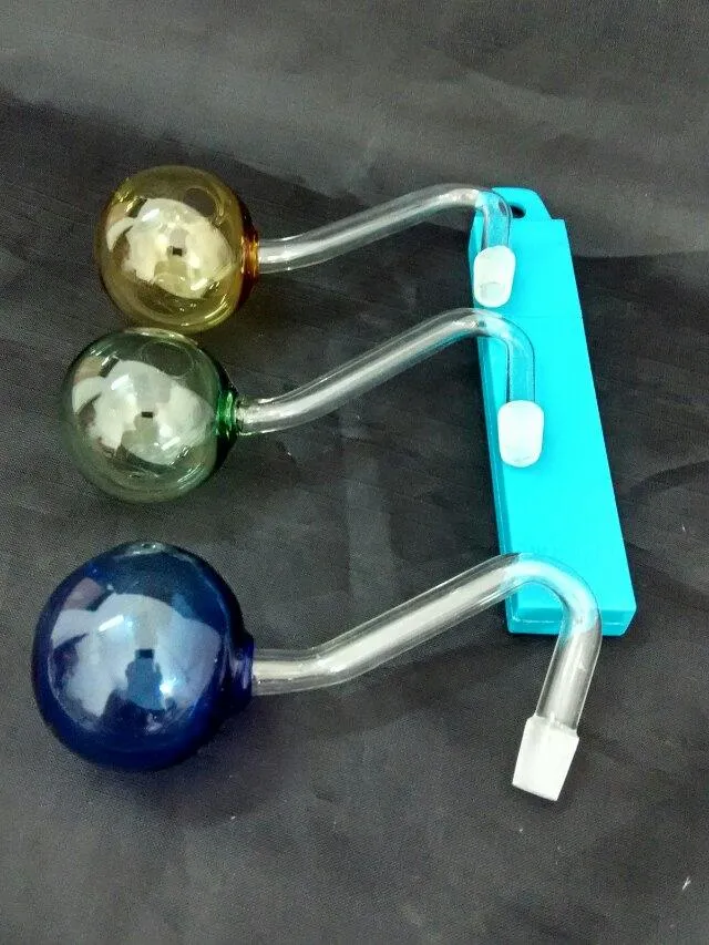 Large color bubbling pot Wholesale Glass bongs Oil Burner Glass Water Pipes Rigs Smoking Free