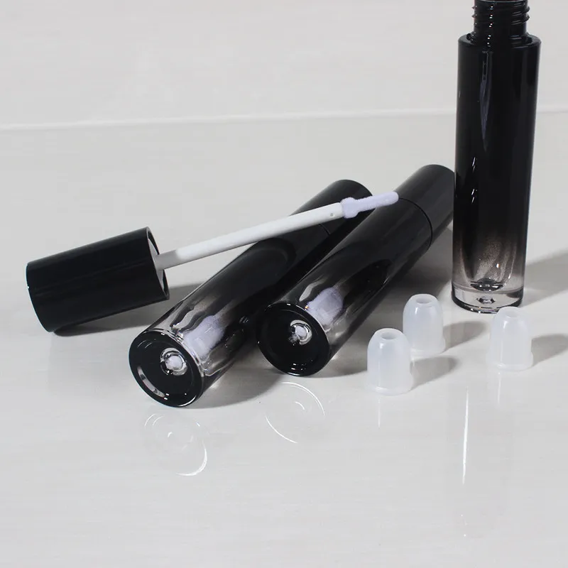 5 ml Tubos gloss brilho Gradiente Preto Vazio revitalash Cílios Garrafas para as mulheres DIY compõem recipiente de embalagem cosmética F20172806