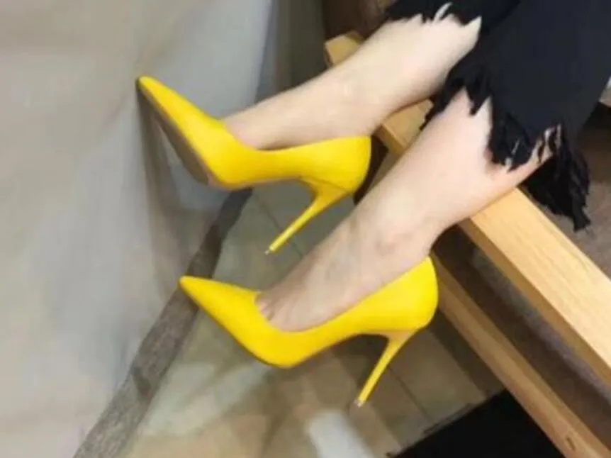 2018 nuove donne di arrivo décolleté scivolano su scarpe da festa sexy in vernice con tacco alto scarpe eleganti con punta a punta tacco sottile