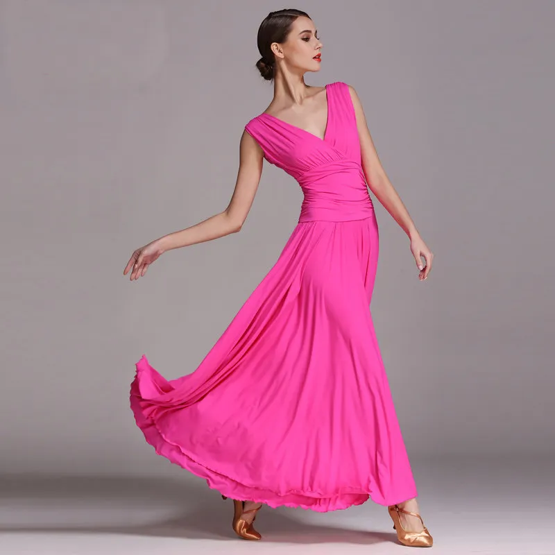 Largo estándar rojo negro salón de baile contemporáneo moderno vestido de competencia para mujeres adultas Samba Largo estándar rojo negro salón de baile contemporáneo moderno vestido de competencia para mujeres adultas Samba