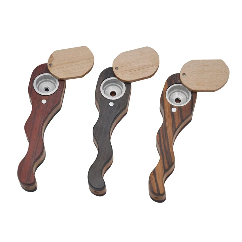 Le plus récent tuyau en bois de haute qualité courbe palmaire flexion Briar Mounthpiece tuyau Tube Portable conception Unique Mini fumer