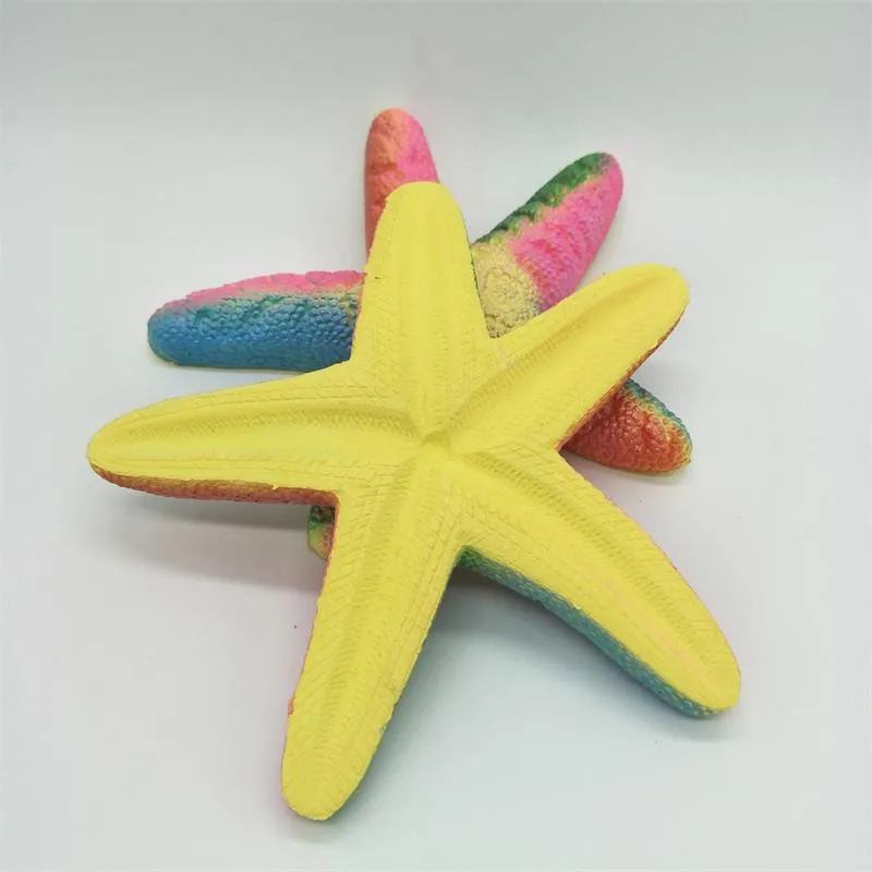 Bonito mole Starfish Sea Star lenta Nascente Jumbo 18CM Phone Straps Creme Perfumado Bolo Pão Kid Toy presente boneca