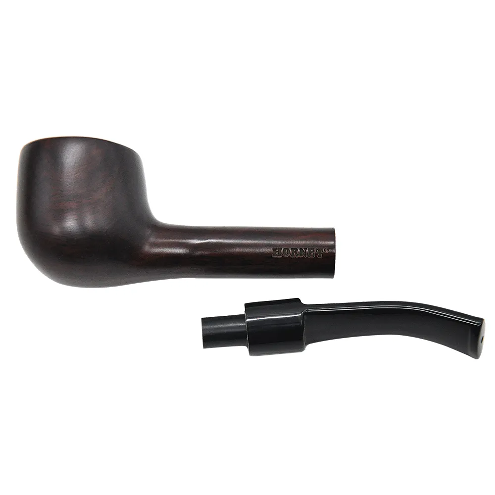 Deep in thought Handmade Tobacco Pipe Wooden Pipe Smoking Pipe Kit Metal Screen Filter Mouth Piece Cleaning Tools Wholesale