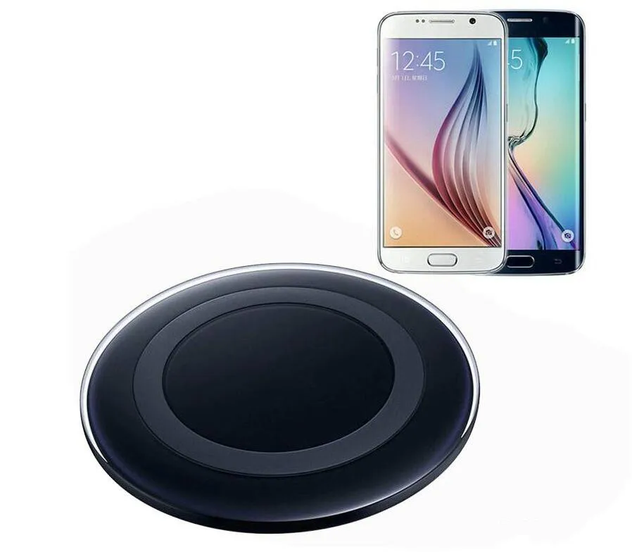 High Quality Universal Qi Wireless Charger For Samsung Note8 Galaxy s7 Edge s8 plus note8 iphone 8 X mobile pad with package usb cable