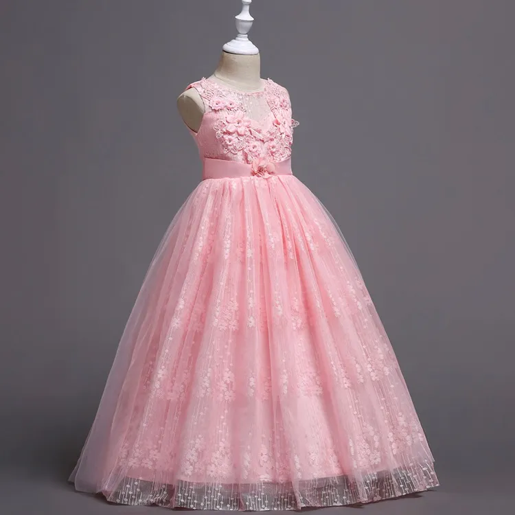 Childrens Lace Evening Dresses Embroidered Princess... From Himalaya,  $26.33 | DHgate.Com