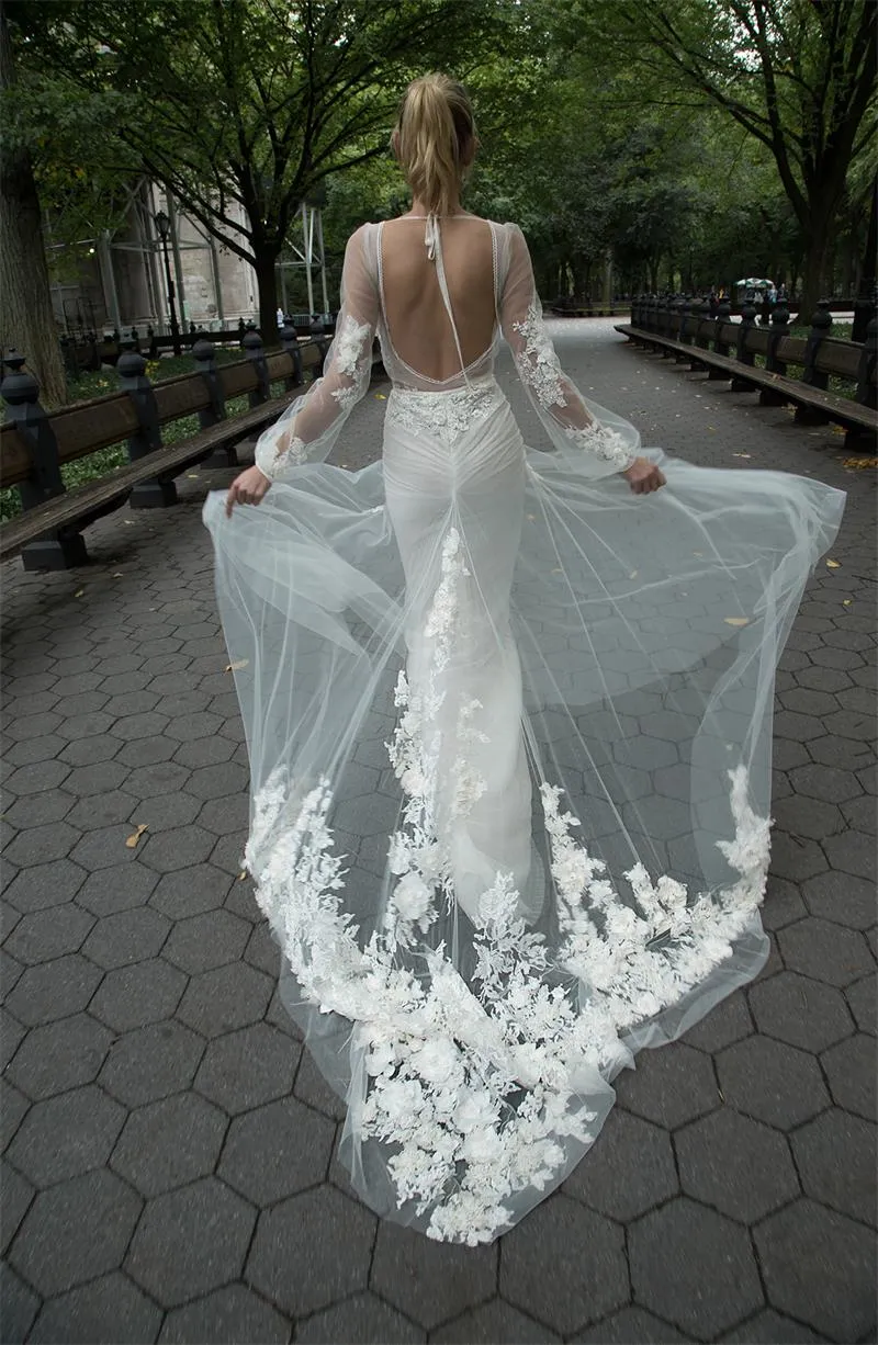 illusion backless wedding dress wisteria