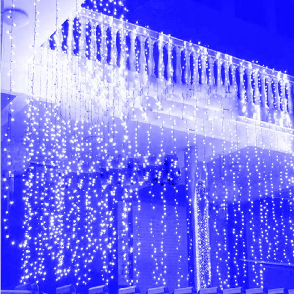 Decorações de Natal Curtain Lights Lighting Holida