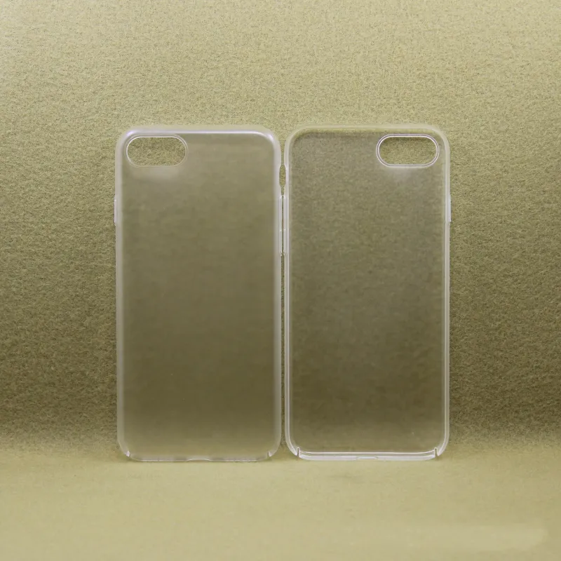 Custodia completa per PC trasparente con stampa UV da 100 pezzi per iPhone 6 7 Plus Protezione personalizzata per telefono trasparente per Huawei P9