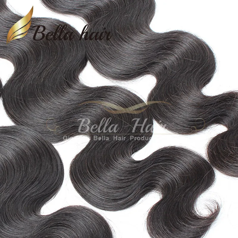 Bella Hair® 100٪ غير المجهزة البرازيلي تمديد لون الشعر الطبيعي نسج الشعر 4 حزم 9a موجة الجسم متموجة