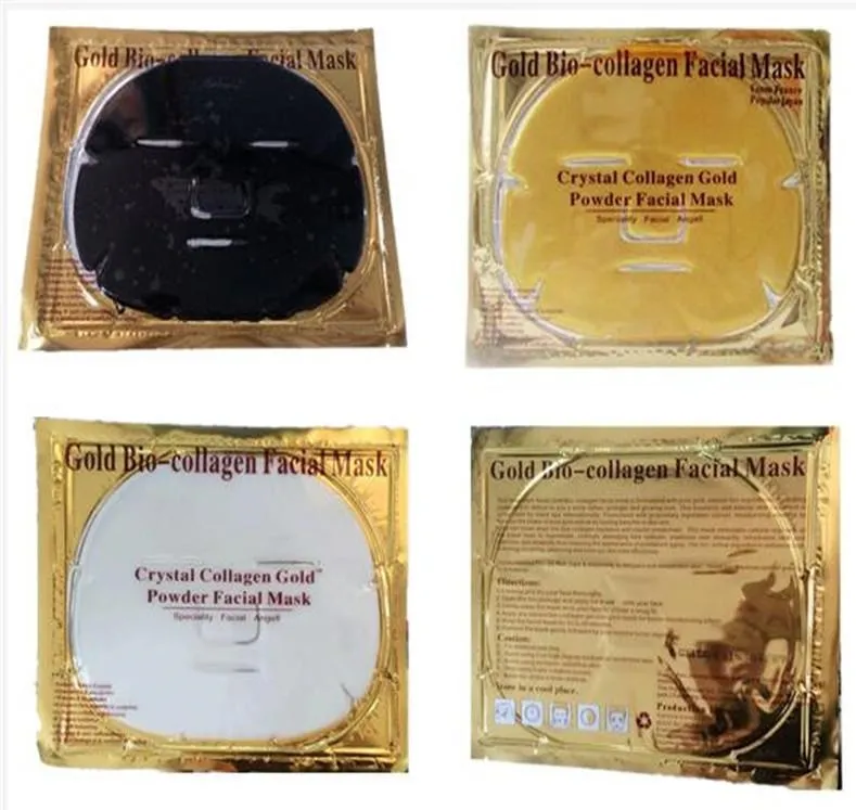 Facial Masker Gold Bio - Collageen Modder Face Blad Maskers Gouden Crystal Poeder Hydraterende Anti Aging Whitening Huidverzorging Smoovery Beauty DHL