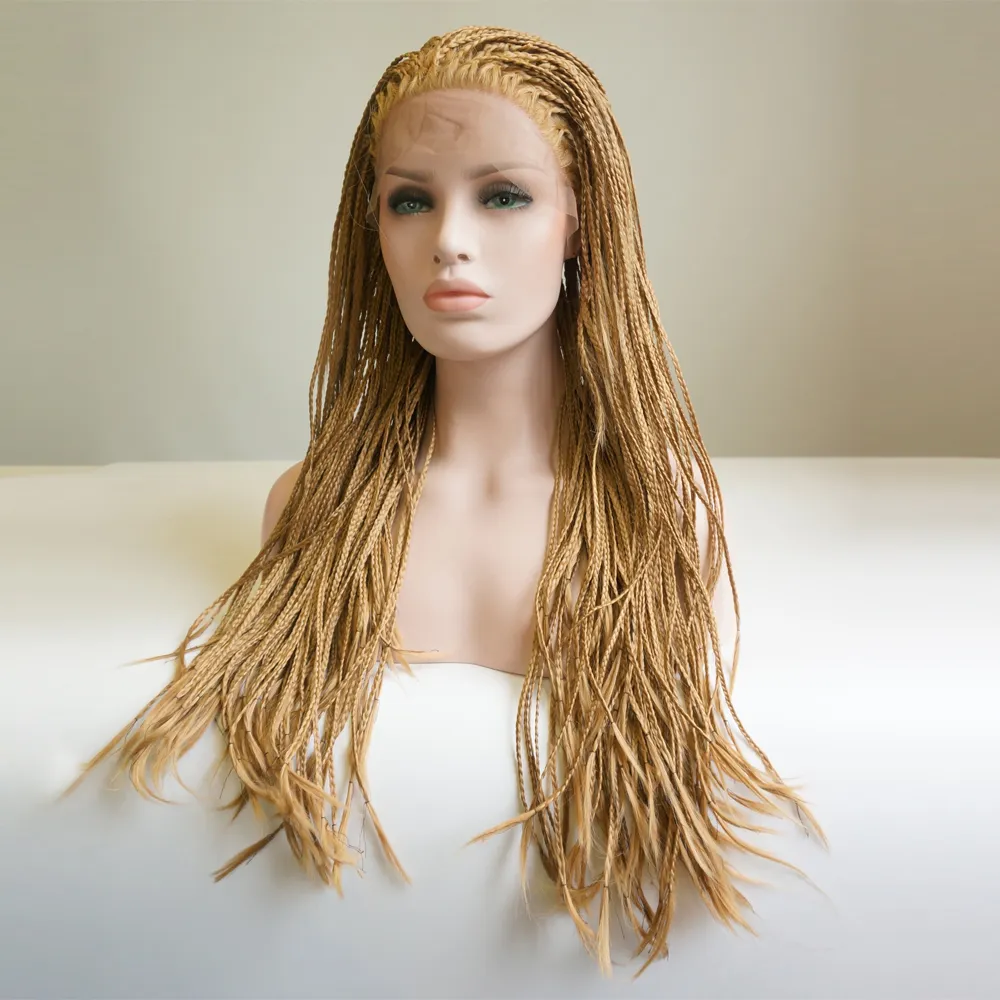 Stock Caja Trenzada Rubia Natural Trenzas Pelucas Delanteras De Encaje  Sintético Cabello Brasileño Peluca Delantera De Encaje Completo Trenzado De  Fibra Resistente Al Calor De 33,62 € | DHgate, image size:1000x1000