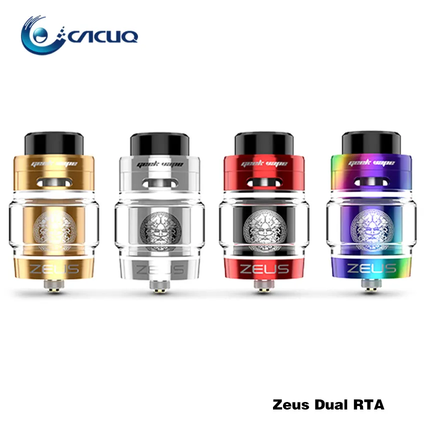 Geekvape Zeus Dual RTA Tank 5.5ml Top Airflow Postless Build Deck Tank