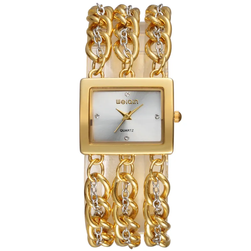 WEIQIN lady Diamond Watch señora pulsera reloj estudiante casual personalidad resistente al agua moda