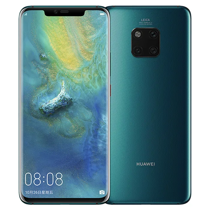 Original Huawei Mate 20 Pro 4G LTE Smart Mobile Phone 6GB RAM 128GB ROM Kirin 980 Octa Core Android 6.39" OLED Full Screen 40.0MP AI NFC IP68 3D Face ID 4200mAh Cell Phone