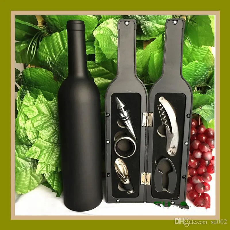 5個のPCSワインのびんの形のオープナーの実用的なマルチツールコルク栓抜きの目新しいギフトボックスキッチンアクセサリー16 8FH ZZ