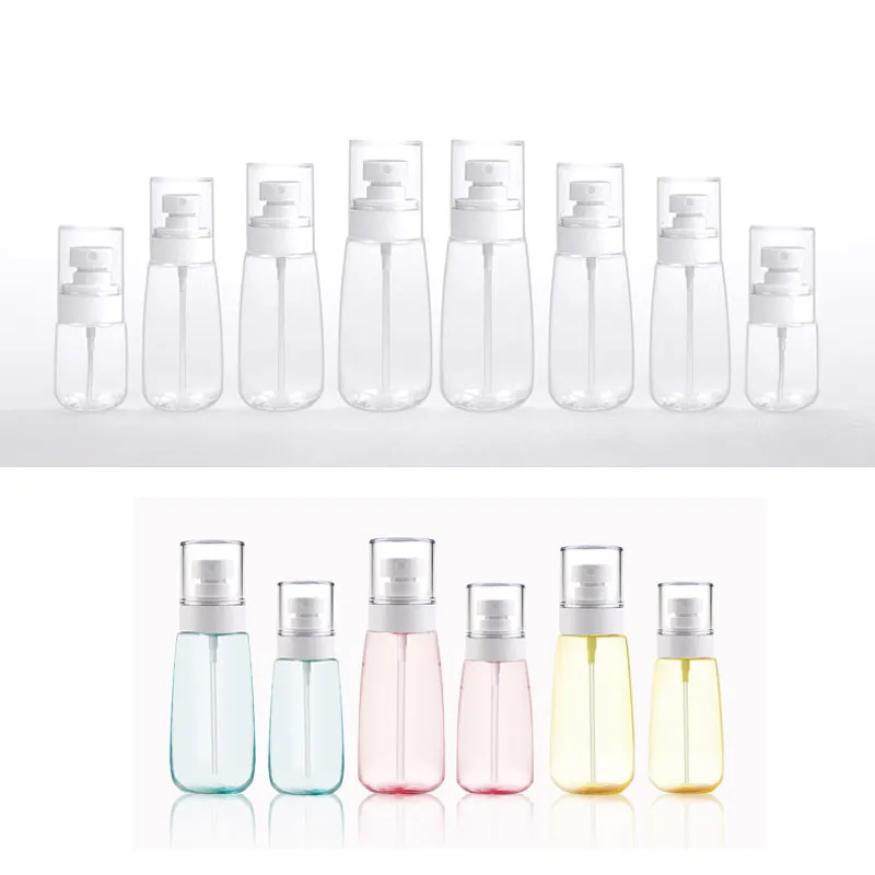 30ml 60ml 80ml 100ml clear pink blue 30ml-100ml UPG bottle plastic sprayer.mist PET PETG bottles travel refillable perfume container