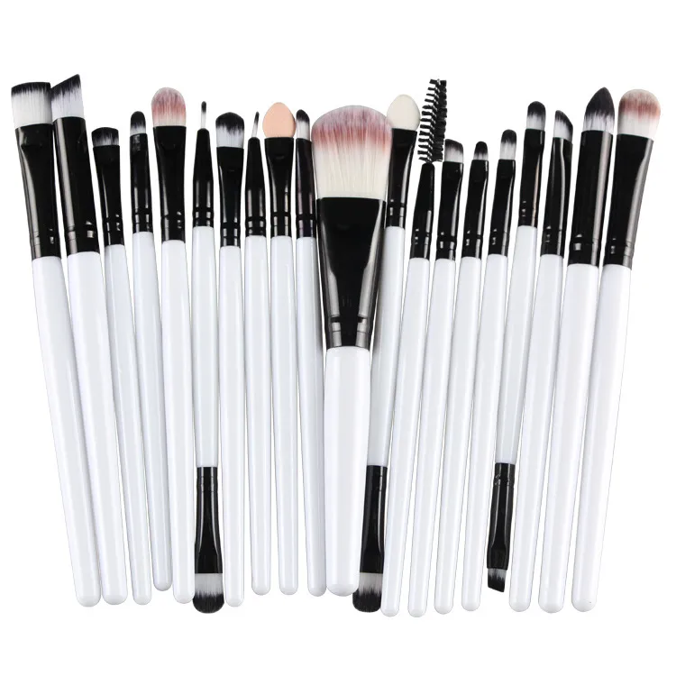 20 kits make-up borstels set voor ogen cosmetica oogschaduw wenkbrauw lippen make-up tools accessoires DHL gratis