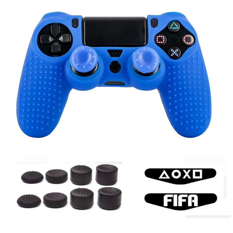 PS4 Controller Silikon Griffe Set Für Playstation 4 PS4/Slim/Pro,  Rutschfeste Hülle, Lichtleisten Aufkleber Für Dual Shock 4 Controller Von  3,74 €