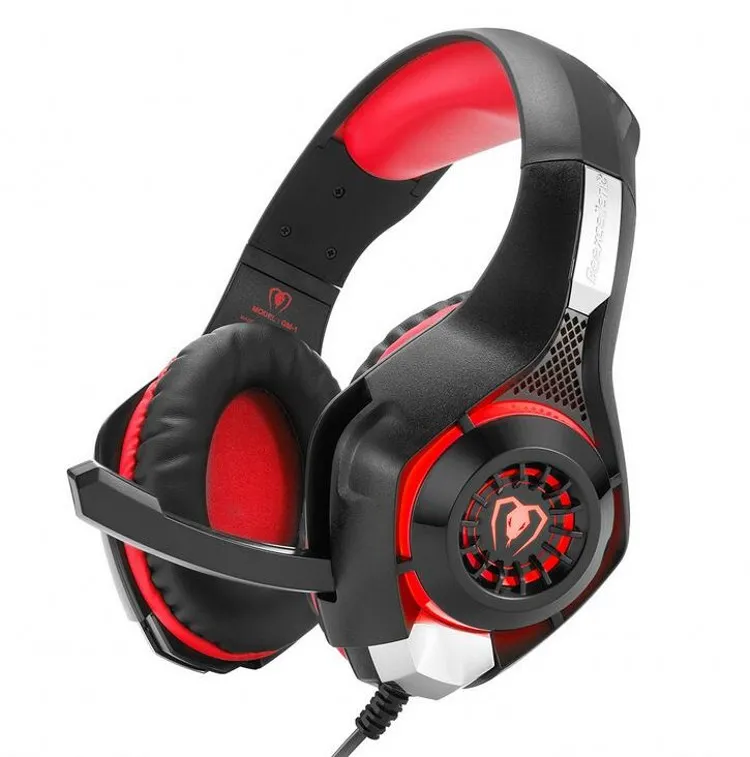 Beexcellent GM-1 Esport Gaming Headset Stéréo Basse Casque Écouteur Sur L'oreille 3.5mm avec Microphone LED Lumière Réduction Du Bruit