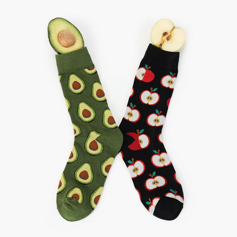 Avocado Omelette Burger Sushi Apple Plant Fruit Calzini Short Funny Cotton  Women Winter Men Unisex Happy Female Calze Da 28,9 €