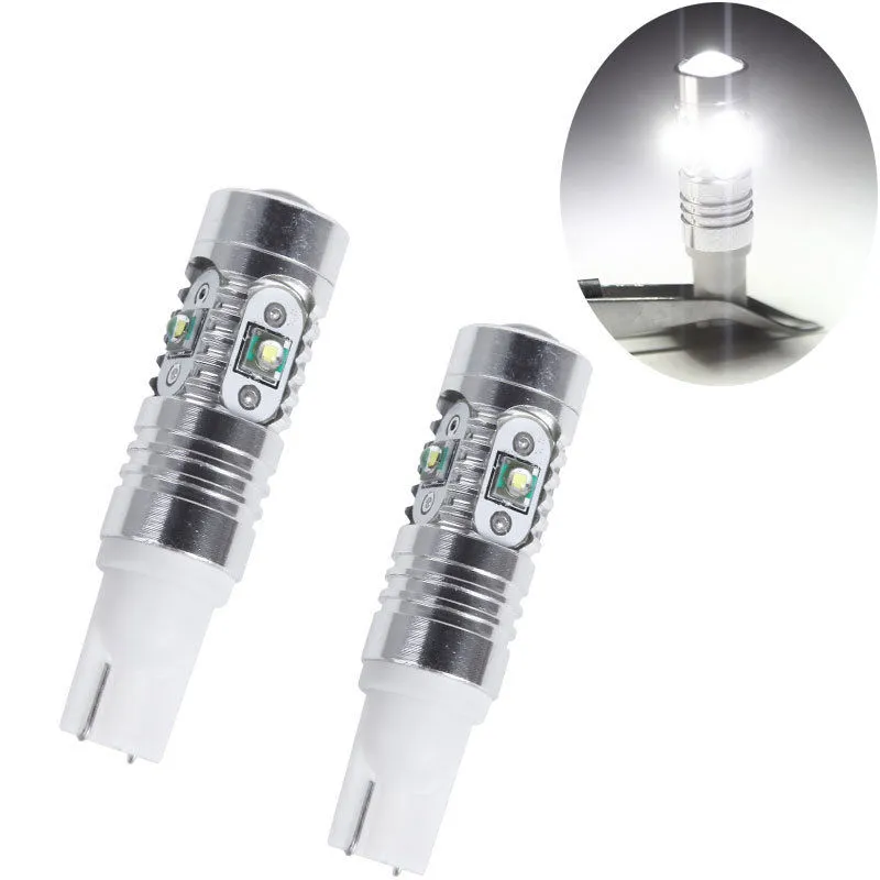 إضاءة بيضاء 25W عالية الطاقة مؤشر الطاقة أداة السيارات LED T10 168 194 2825 العارض لمبة DRL إشارة موقف سيارات