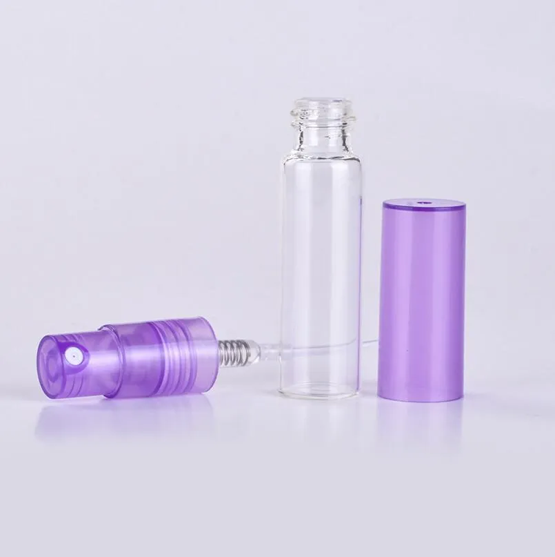 Flacon pulvérisateur de voyage rechargeable de 4ML, pour parfum, récipients cosmétiques vides portables avec pompe en plastique LX1266