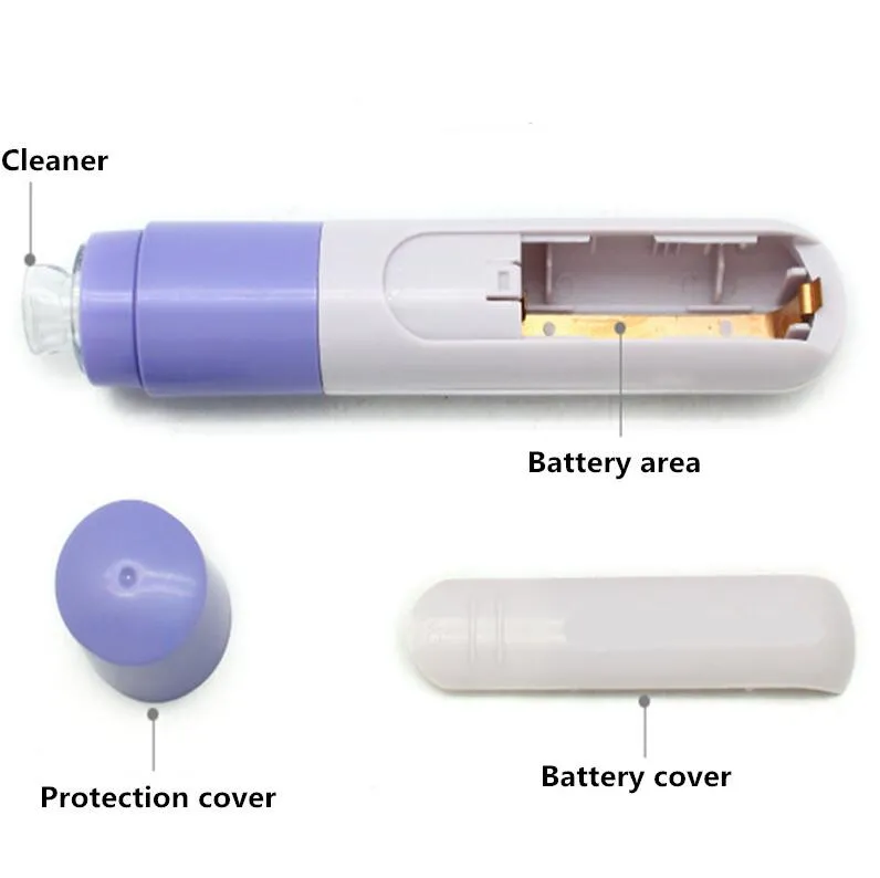 Mini Handheld Facial Blackhead Vacuum Suction Face Skin Protection Pore Cleansing Device Zit Acne Remover Cleaner Machine 