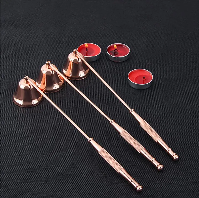Bell Shaped Candle Snuffer Stainless Steel Long Handle Candles Snuffers Wedding Candle Fire