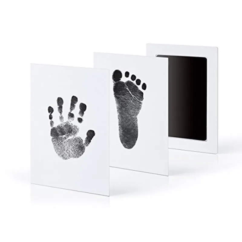 Non-Toxic Baby Handprint Footprint Imprint Kit Casting Parent-child Hand Inkpad hand-foot stamp pad Infant Keepsakes Toys 6 colors C4799