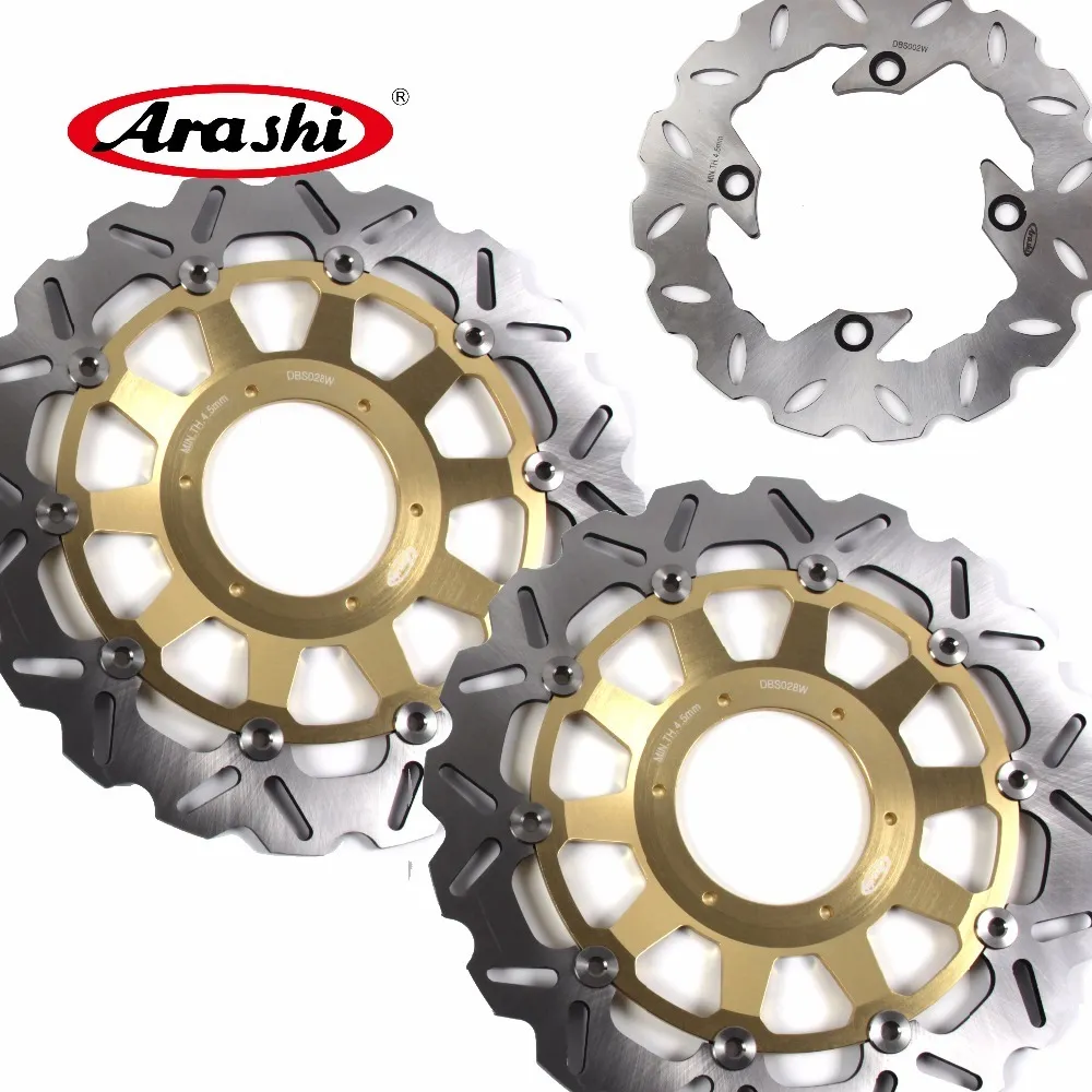 Arashi 1 Set For HONDA CBR954RR 2002 2003 CNC Floating Front Rear Brake Disk Disc Rotors CBR 954 RR CBR929RR 2000 2001