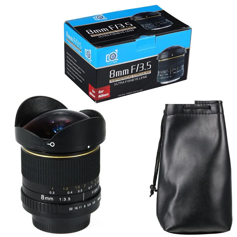 Lightdow 8mm F35 Ultra Wide Angle Fisheye Lens for D3100 D3200 D5200 D5500 D7000 D7200 D800 D700 D71005063086