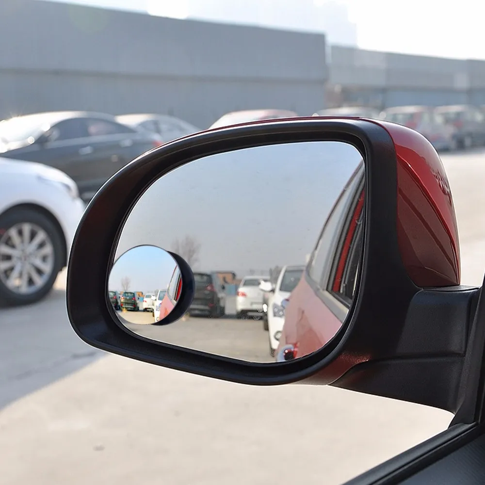 Espelho retrovisor convexo de carro ajustável HD de 360 graus para