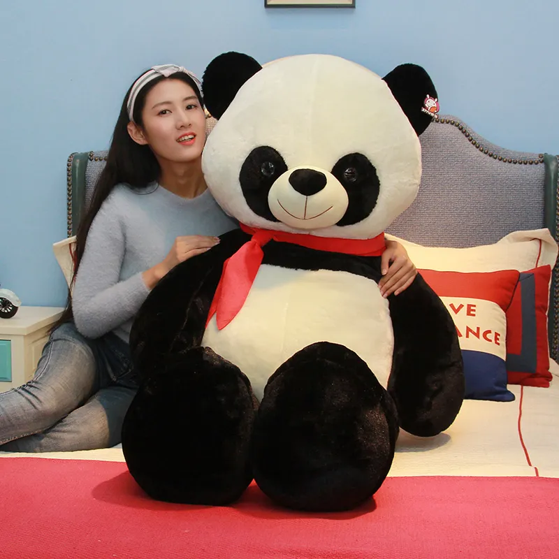 Universal - 60cm mignon bébé grand pull géant panda ours peluche animal en  peluche poupée animal jouet oreiller dessin animé kawaii poupée fille  amoureux cadeau