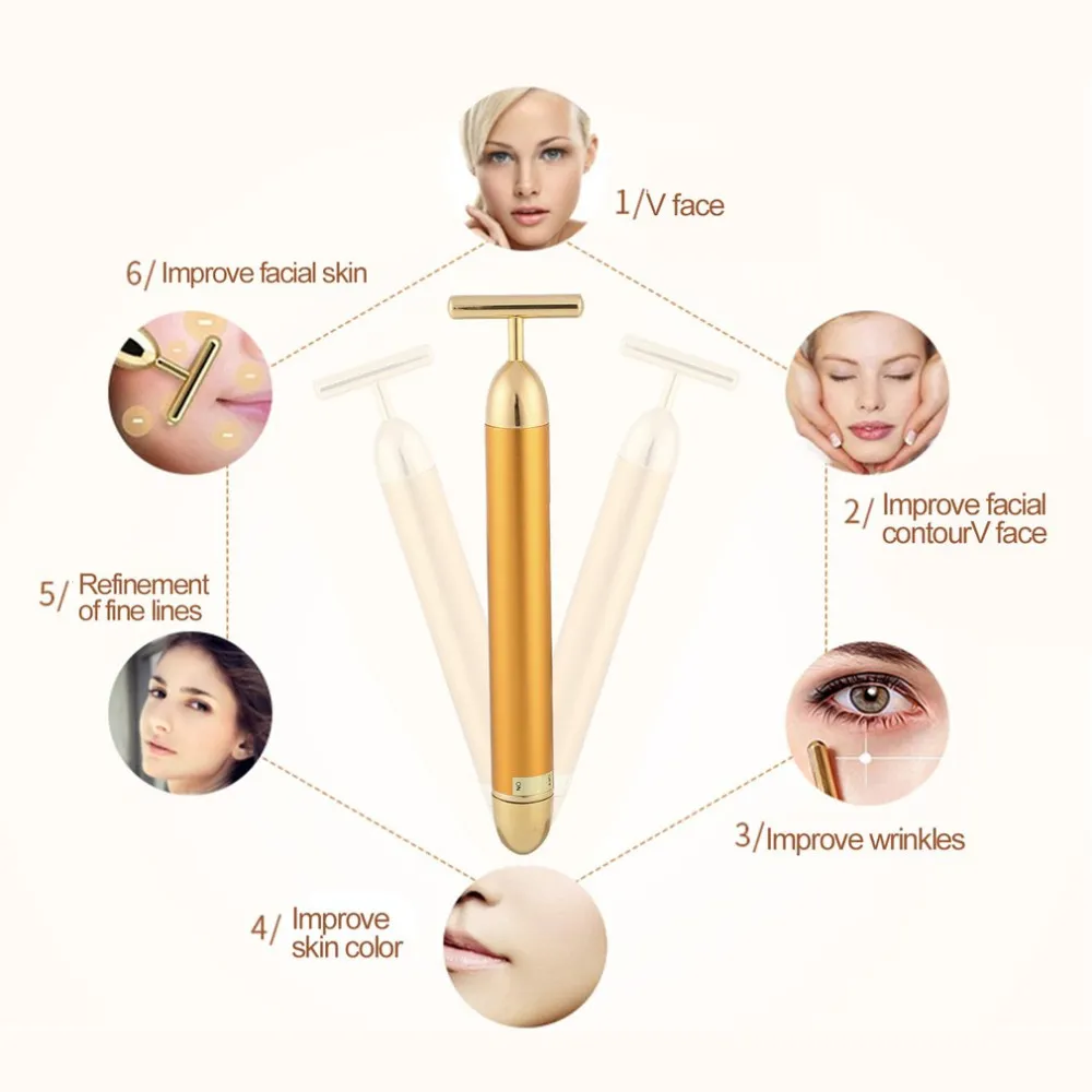 24K Gold Facial Massager: Vibration Beauty Bar For... From  Fashion_show2017, $12.31 | DHgate.Com