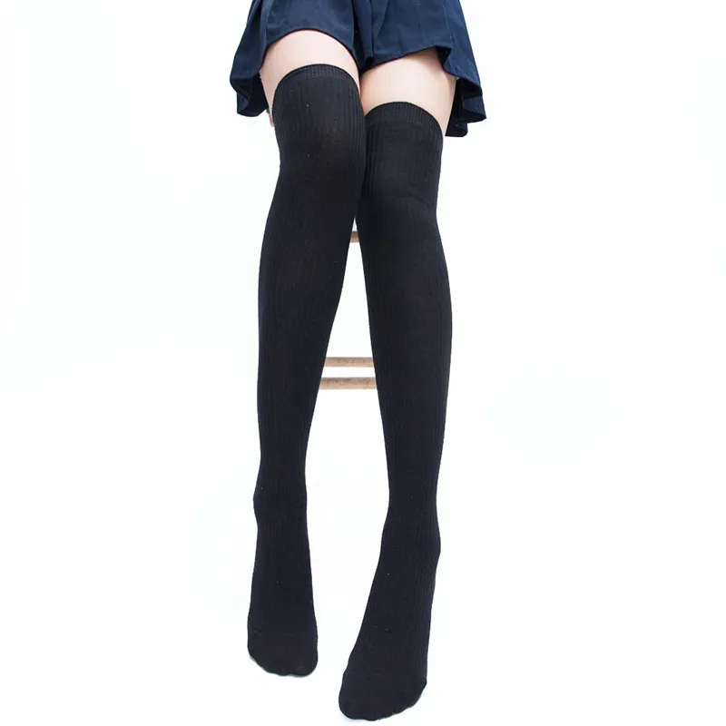 Girl udy High Socks Spring Autumn 2020 Knitte szydełkowe miękkie długie dziewczyny w pończochach internetowych Zakupów Bawełna nad kolanami 13976338