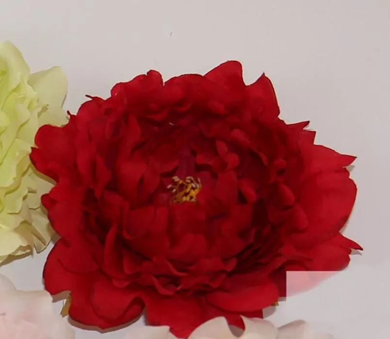 DIY Sztuczne Kwiaty Jedwabne Piwonia Kwiat Głowice Wedding Party Dekoracje Dostaw Symulacja Fałszywy Kwiat Głowica Dekoracje domowe 15cm GA230