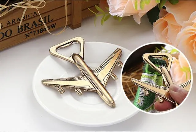 Aircraft bottle opener Metal bottle opener wedding souvenirs Wedding favors Giveaways and Party Door Gifts HD04