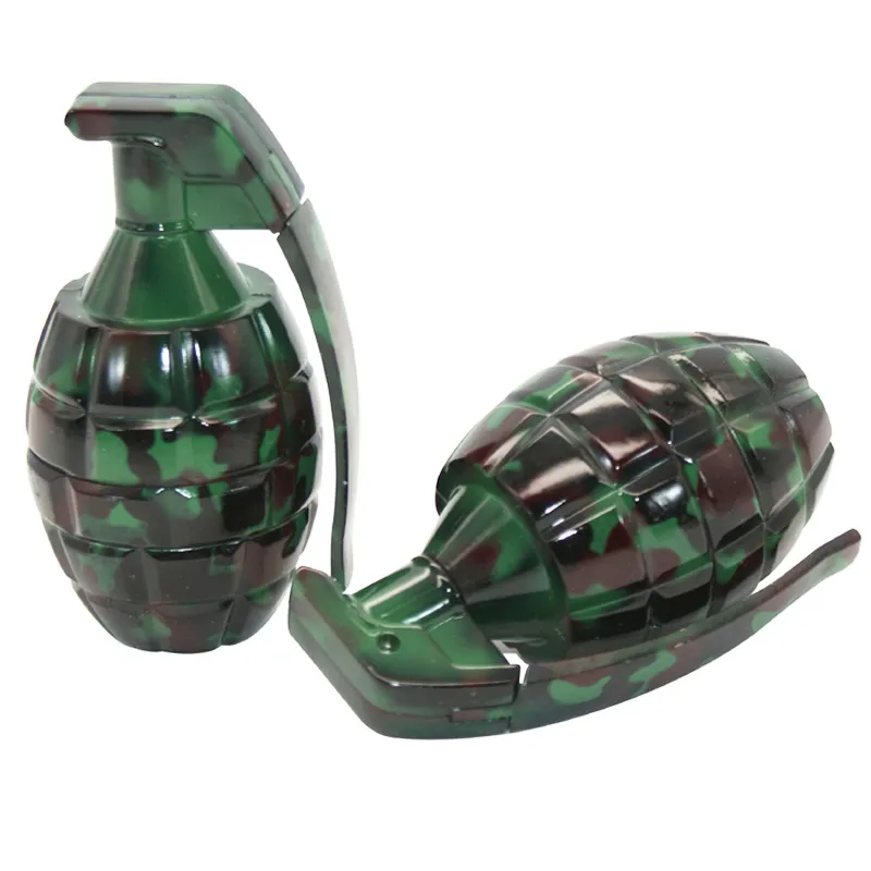 New Arrive Metal Hand Grenade Shape Tobacco Grinding Machine For Camouflage Small Grenades Smoking Accessories 