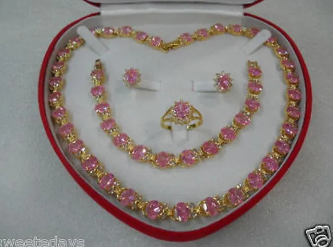 neuer Stil Heißer Verkauf********Schönes Damen-Schmuckset Halskette Armband Ring Ohrring Modeschmuck für Hochzeiten