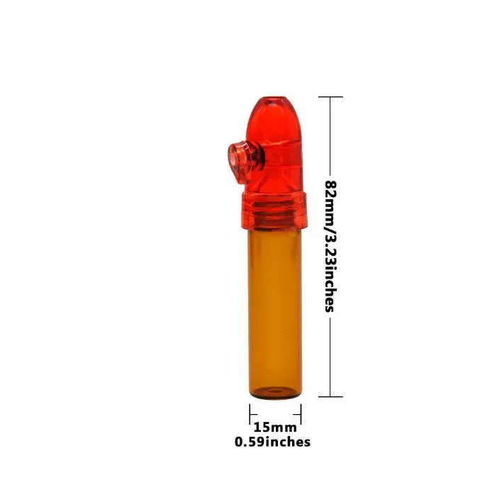 82mm 플라스틱 파이프 플라스틱 스너프 병 부티크 수출 스토리지 병