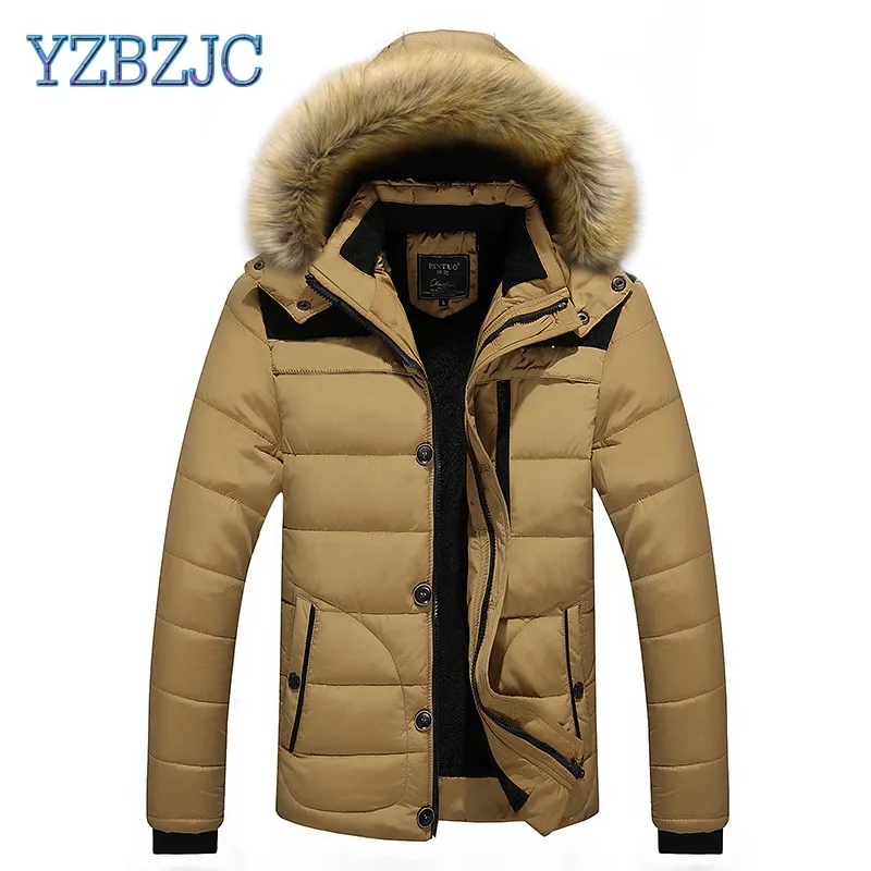 YZBZJC Kış Ceket Erkekler Giyim 2018 Yeni Parka Ceket Erkekler Aşağı Sıcak Tutmak Sıcak Moda M-5XL