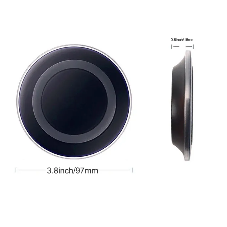 2018 Universal Qi Wireless Charger Portable Flat Mobile Charging Pad For iPhone X For Galaxy S7 S8 Note 8 Qi-enabled Devices