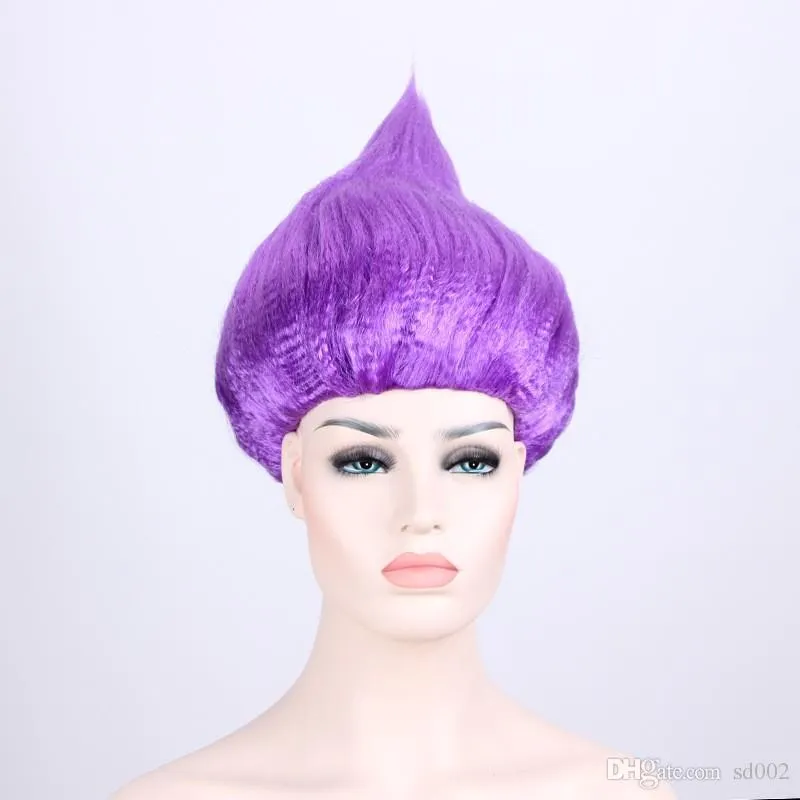 المتصيدون الباروكة ملونة رأس اللهب شعر مستعار لأداء الحفلات Cosplay Wigs Halloween Supplies Perruque العديد من الألوان 15 5xy ZZ4829982