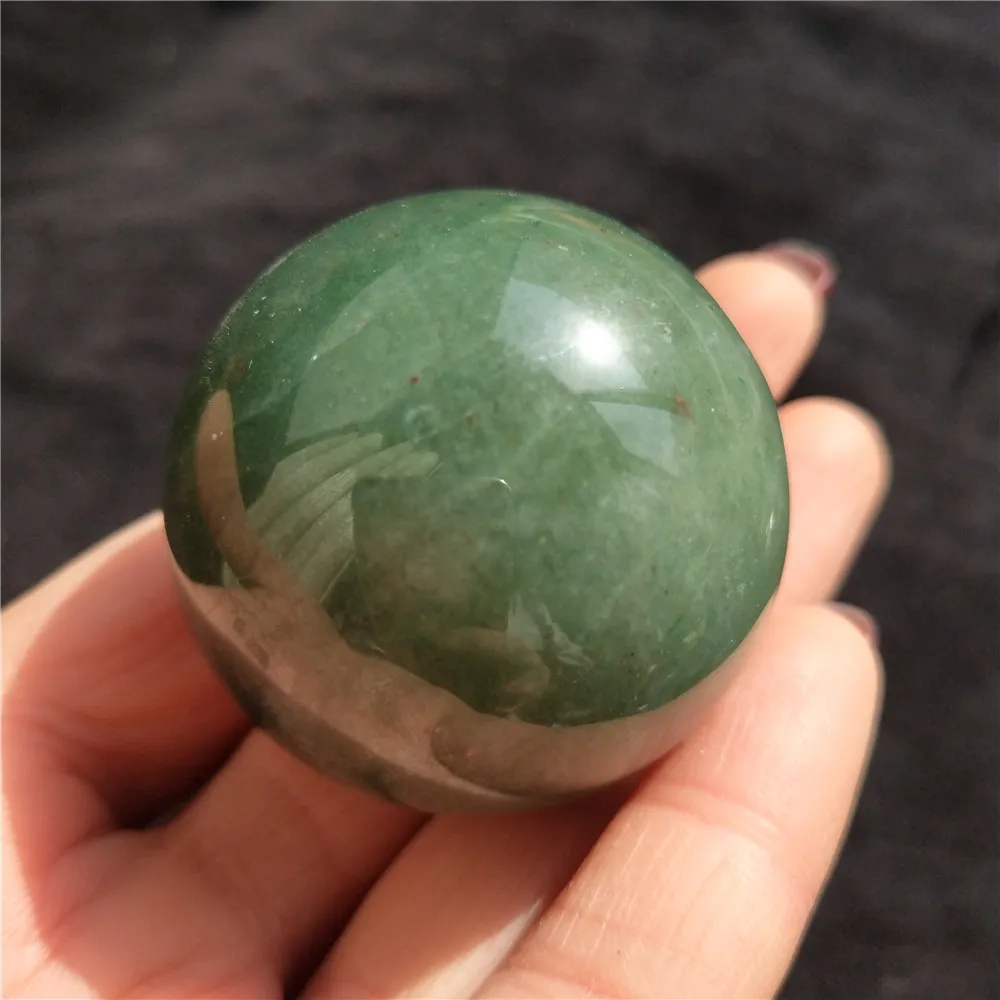 Cadeau 4050 mm belle boule de pierre d'aventurine verte naturelle sphère de cristal guérison en cristal 3991480